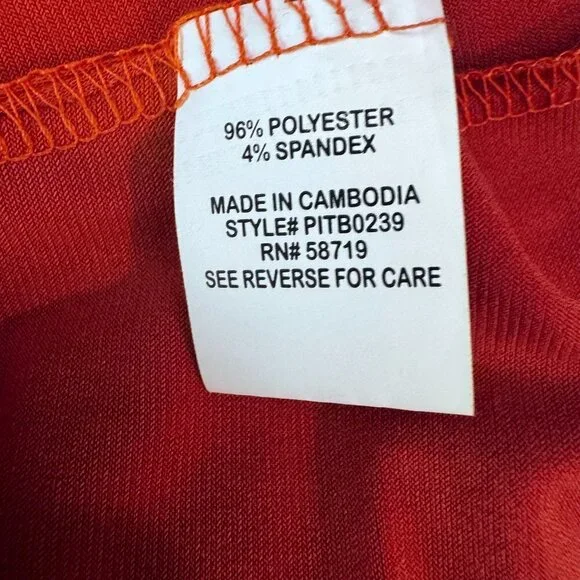 NWT - Notations Women's Orange Snapped Blouse - PXL - Picture 8 of 10